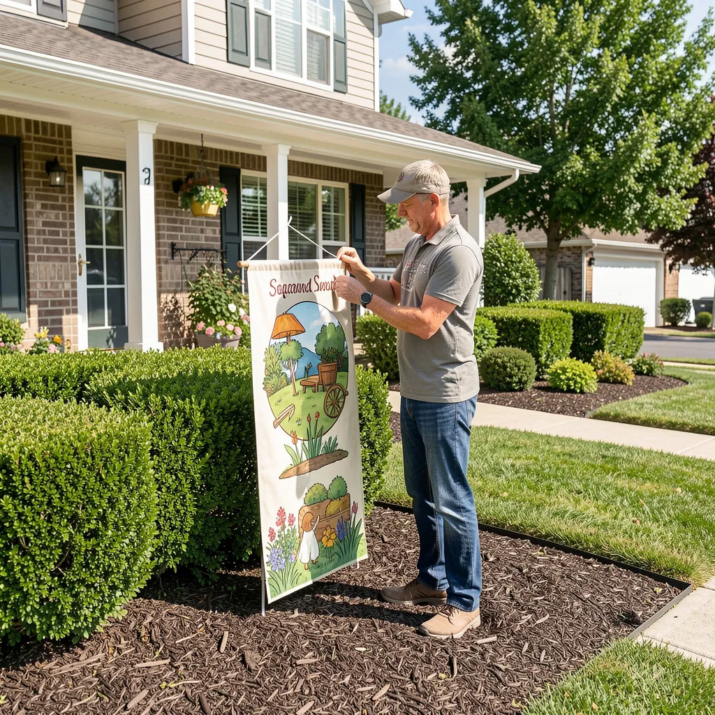 Featured garden flag design two