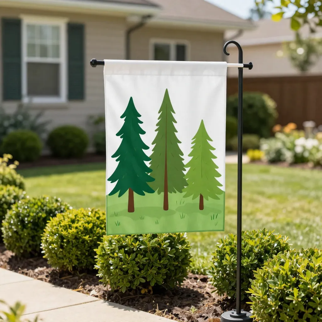 Featured garden flag design three