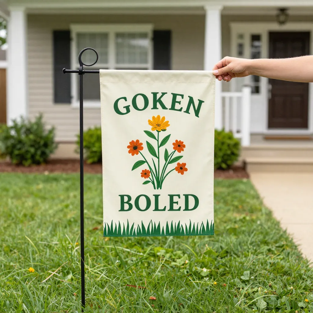 Featured garden flag design five