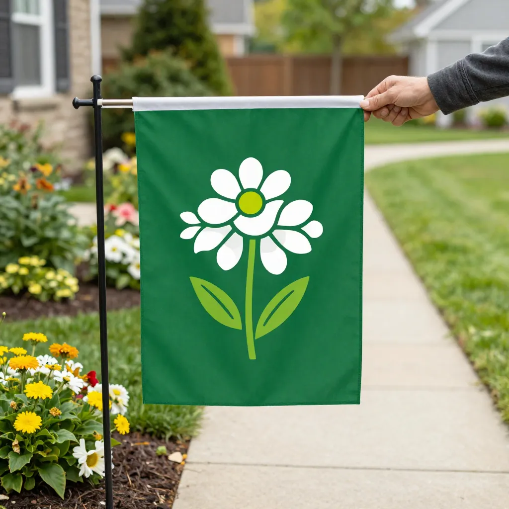 Featured garden flag design six