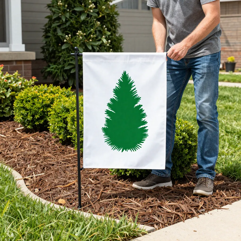 Decorative postcard-style seasonal greeting