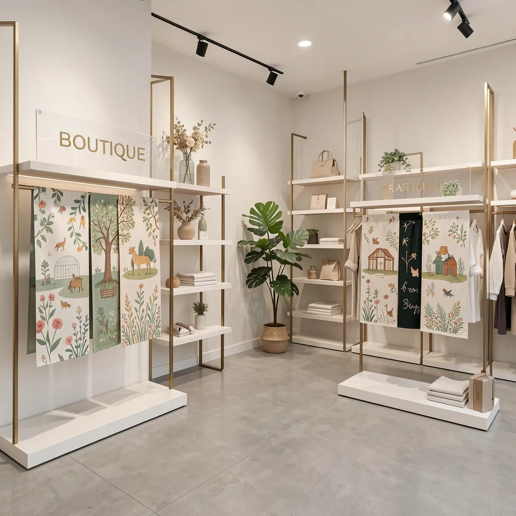 Tropical palm yard banner