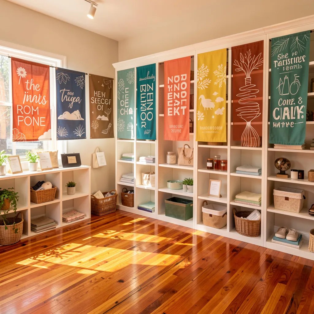 Autumn leaves yard banner