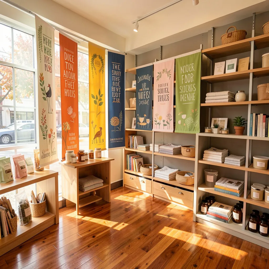 Tropical bird yard banner