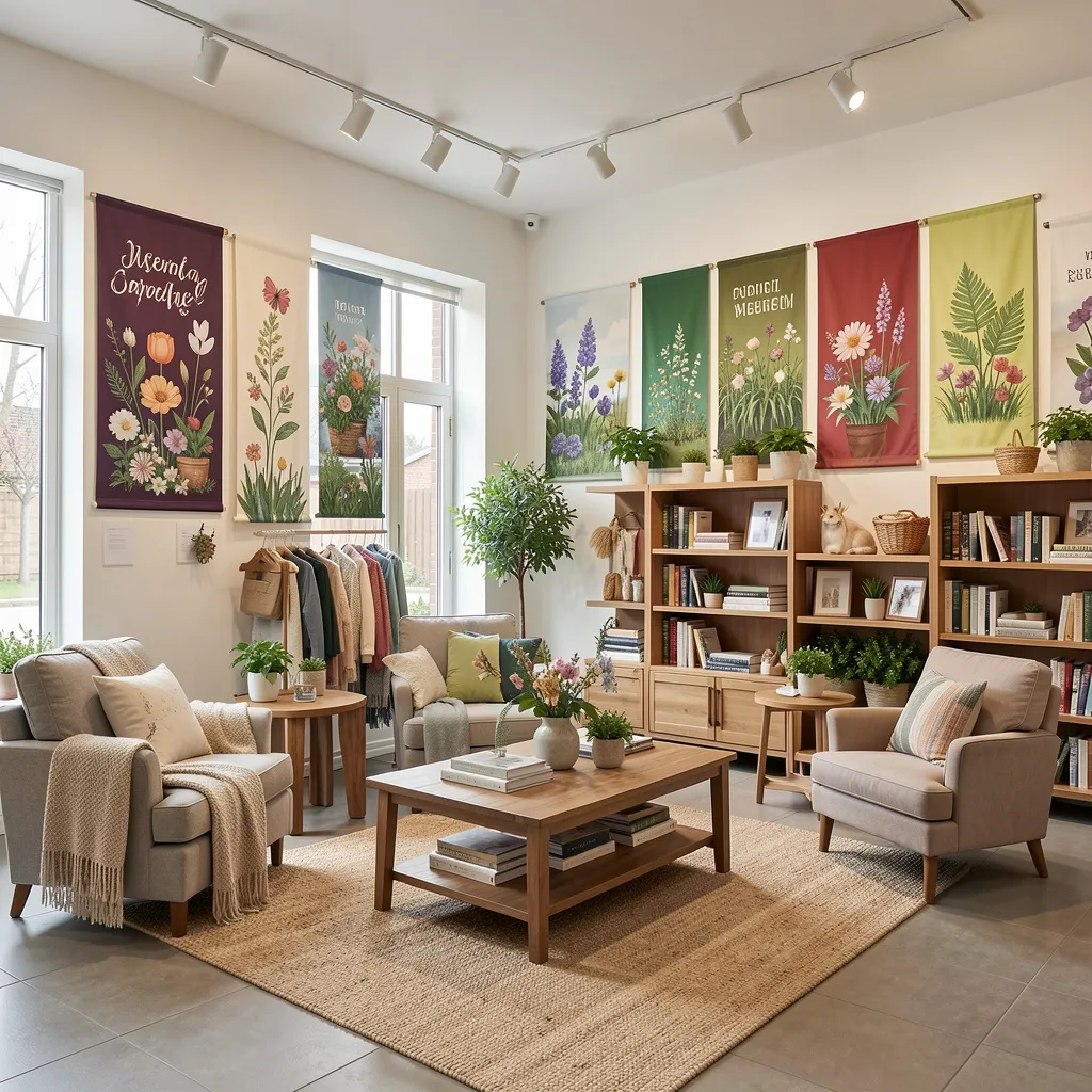 Spring tulip yard banner