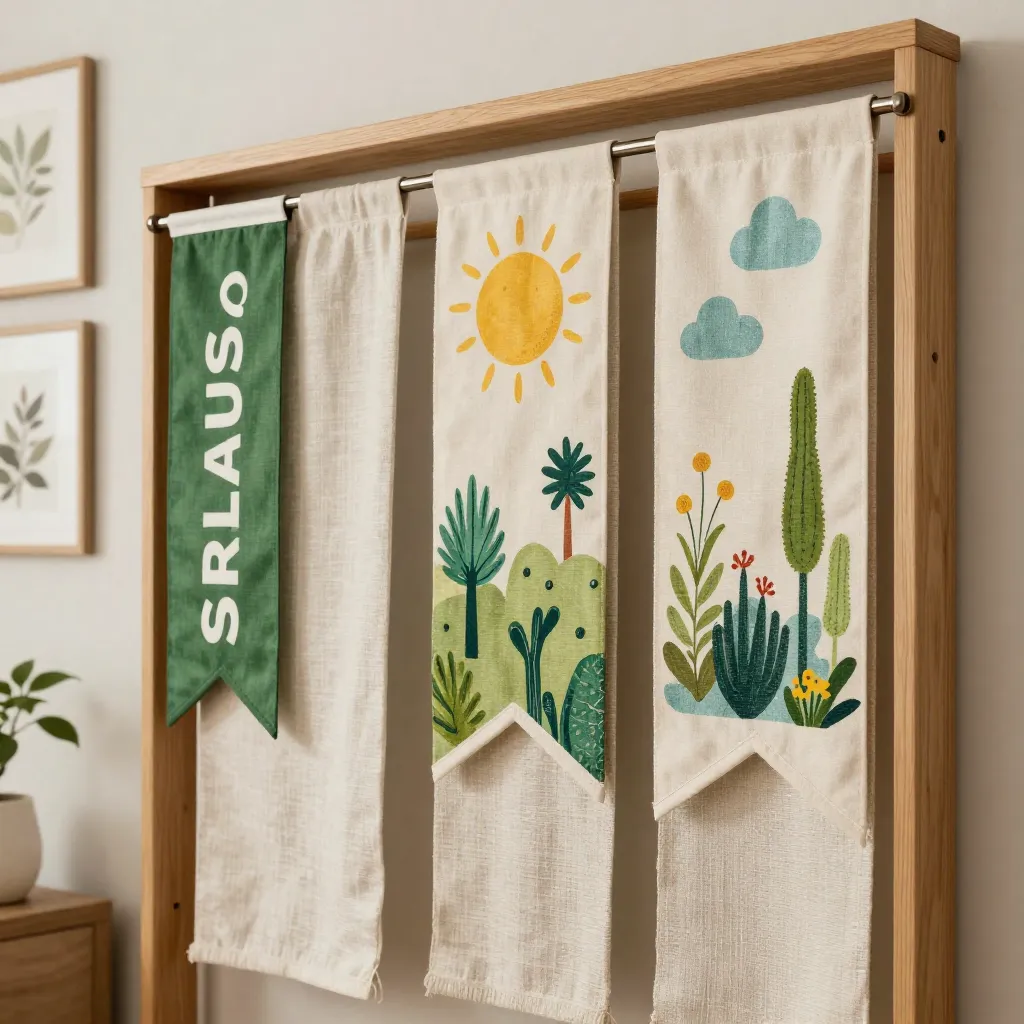 Autumn acorn yard banner