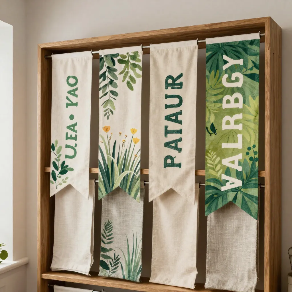 Holiday candle garden flag