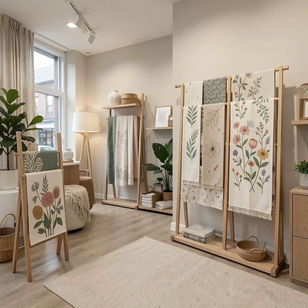 Artisan sewing garden flag panel