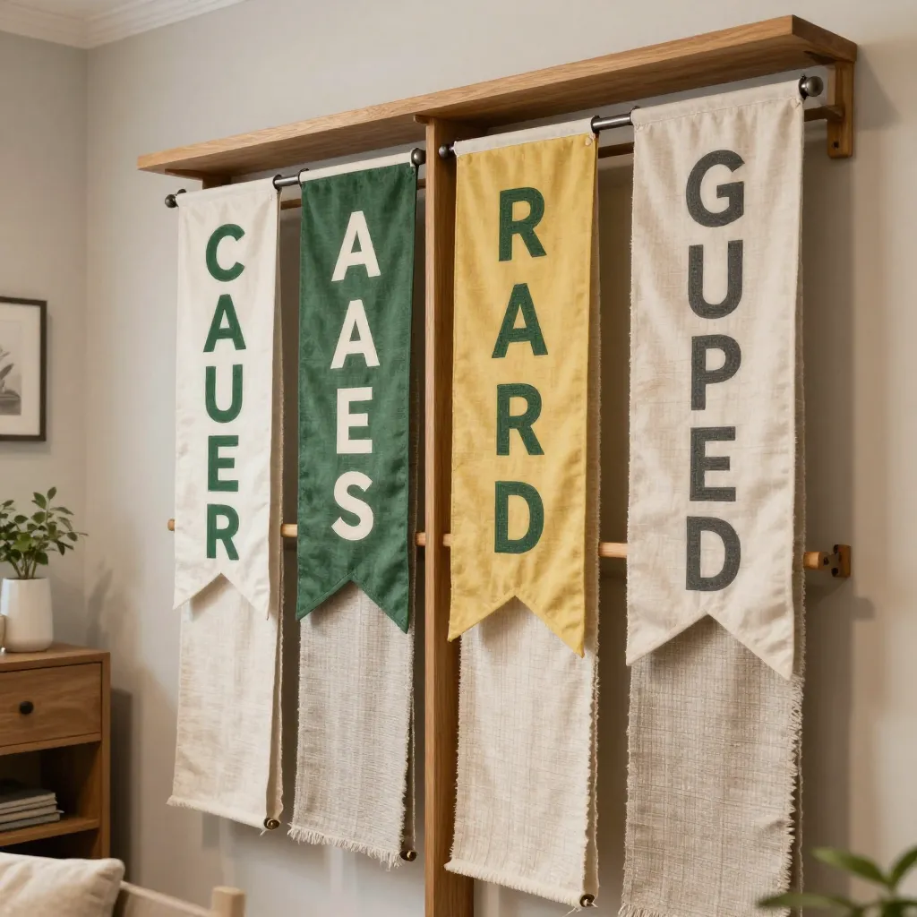 Fabric swatches for outdoor flags